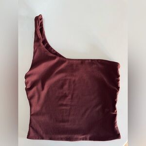Kookai Ribbed One Shoulder Top